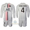 Maglia da Calcio a Maniche Lunghe Paris Saint Germain Sergio Ramos 4 Trasferta 2021-22 per Bambino